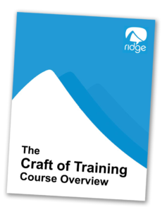 craft of training course overview